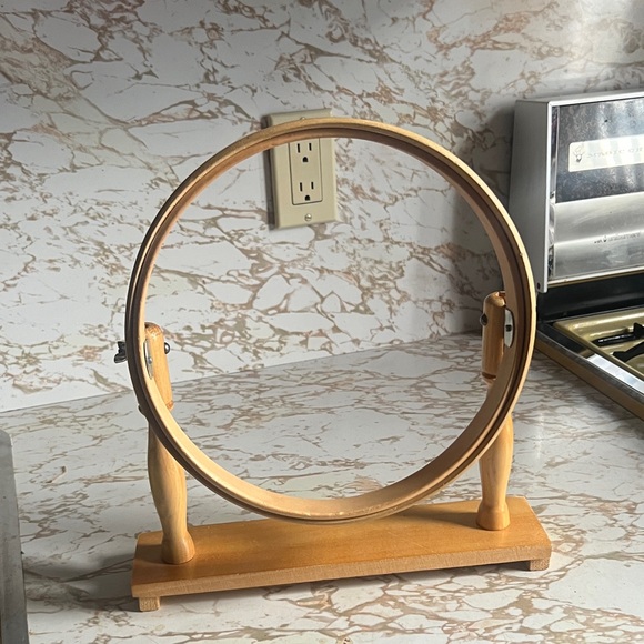Vintage Wooden Tabletop Embroidery Hoop Stand - Picture 1 of 10